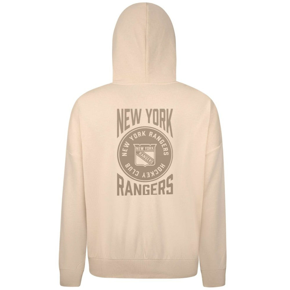 NHL Cream New York Rangers Levelwear Contact Stamp Pullover Hoodie