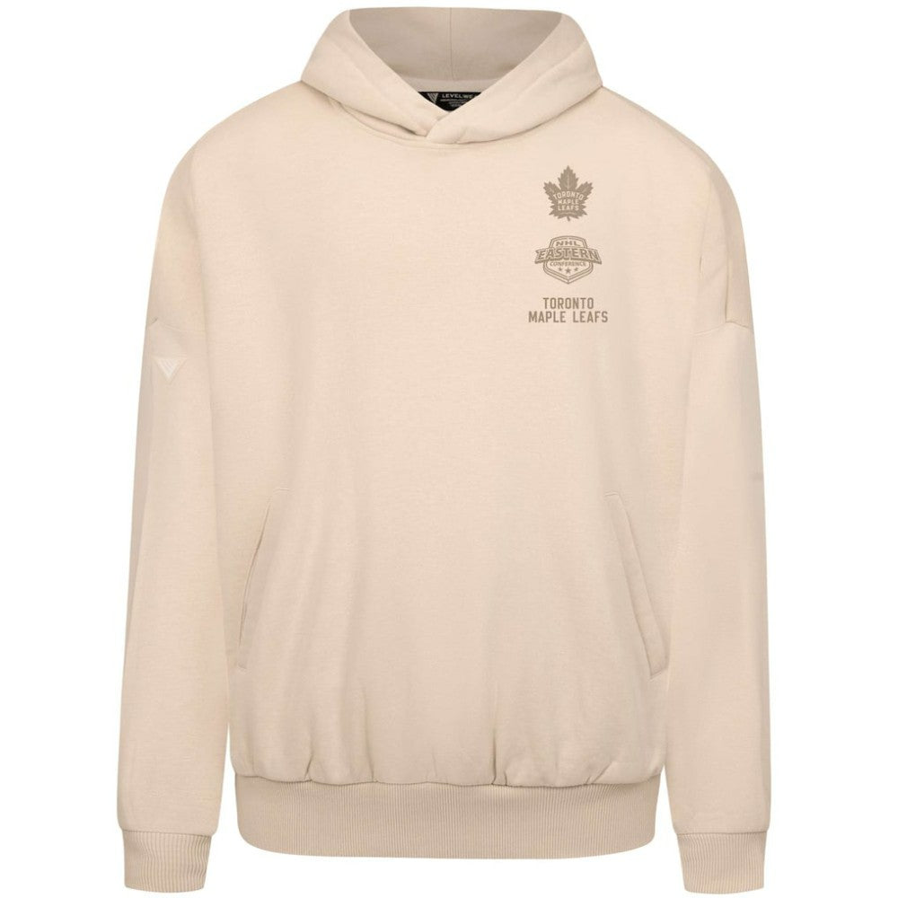 NHL Cream Toronto Maple Leafs Levelwear Contact Stamp Pullover Hoodie