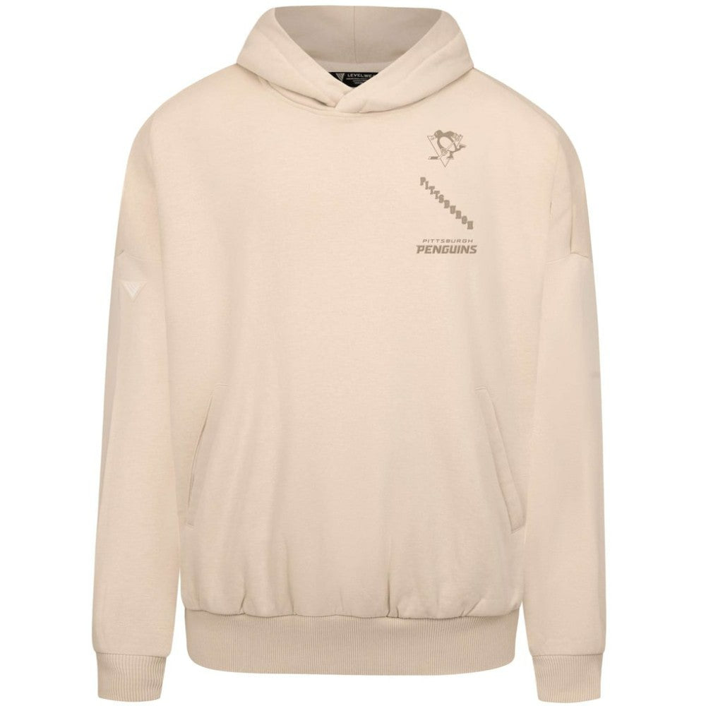 NHL Cream Pittsburgh Penguins Levelwear Contact Stamp Pullover Hoodie