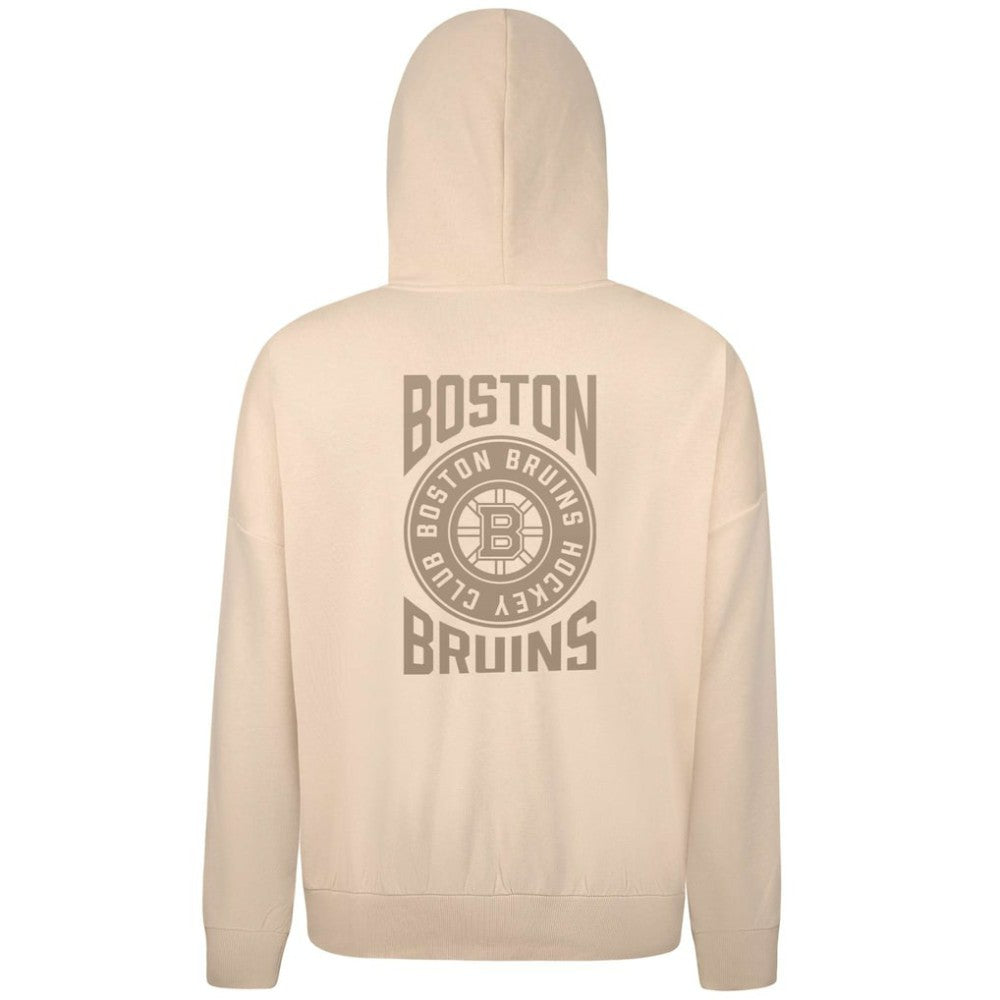 NHL Cream Boston Bruins Levelwear Contact Stamp Pullover Hoodie