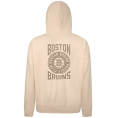 NHL Cream Boston Bruins Levelwear Contact Stamp Pullover Hoodie