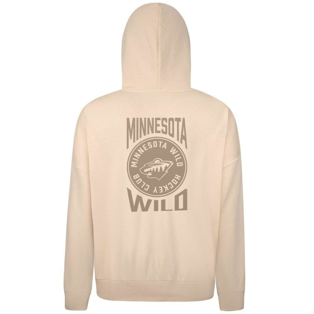 NHL Cream Minnesota Wild Levelwear Contact Stamp Pullover Hoodie