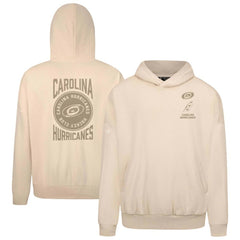 NHL Cream Carolina Hurricanes Levelwear Contact Stamp Pullover Hoodie