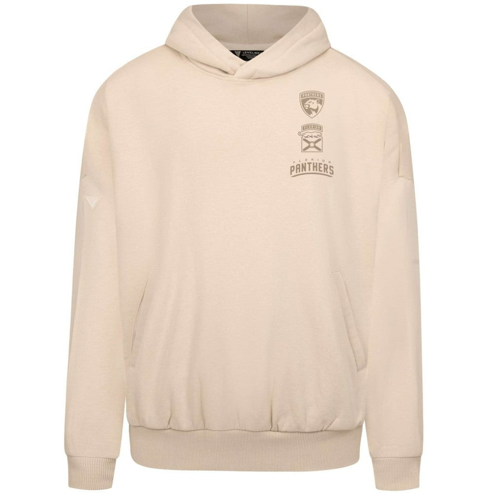 NHL Cream Florida Panthers Levelwear Contact Stamp Pullover Hoodie