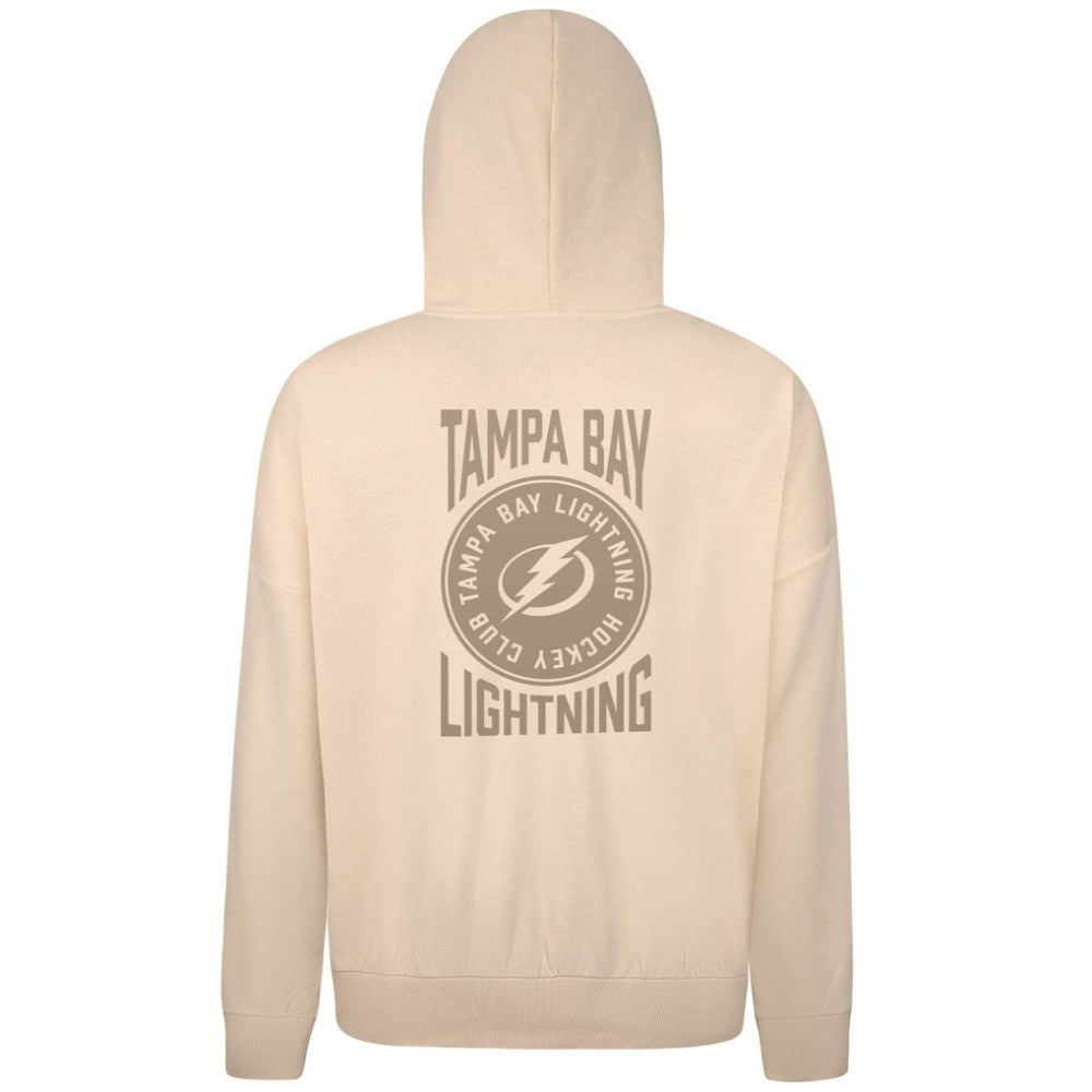 NHL Cream Tampa Bay Lightning Levelwear Contact Stamp Pullover Hoodie