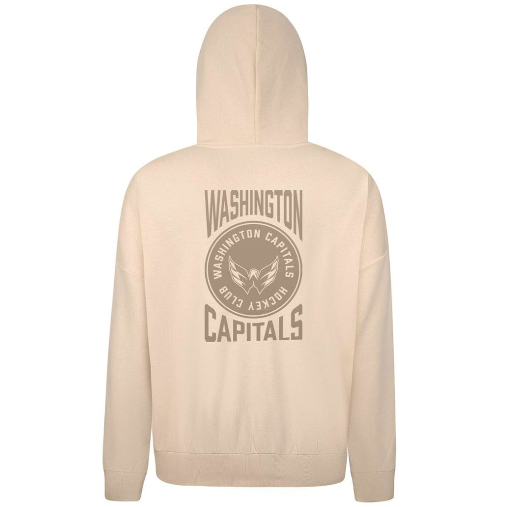 NHL Cream Washington Capitals Levelwear Contact Stamp Pullover Hoodie