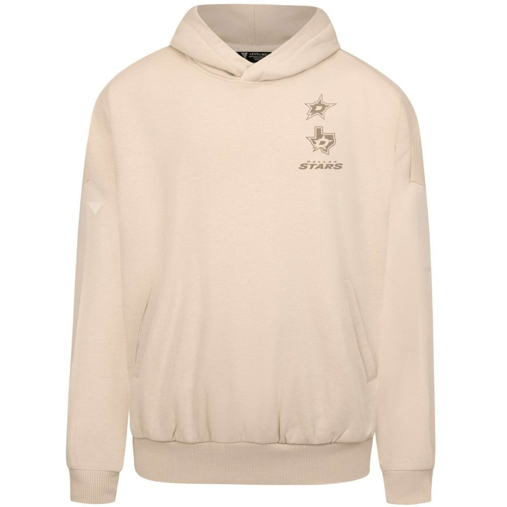 NHL Cream Dallas Stars Levelwear Contact Stamp Pullover Hoodie