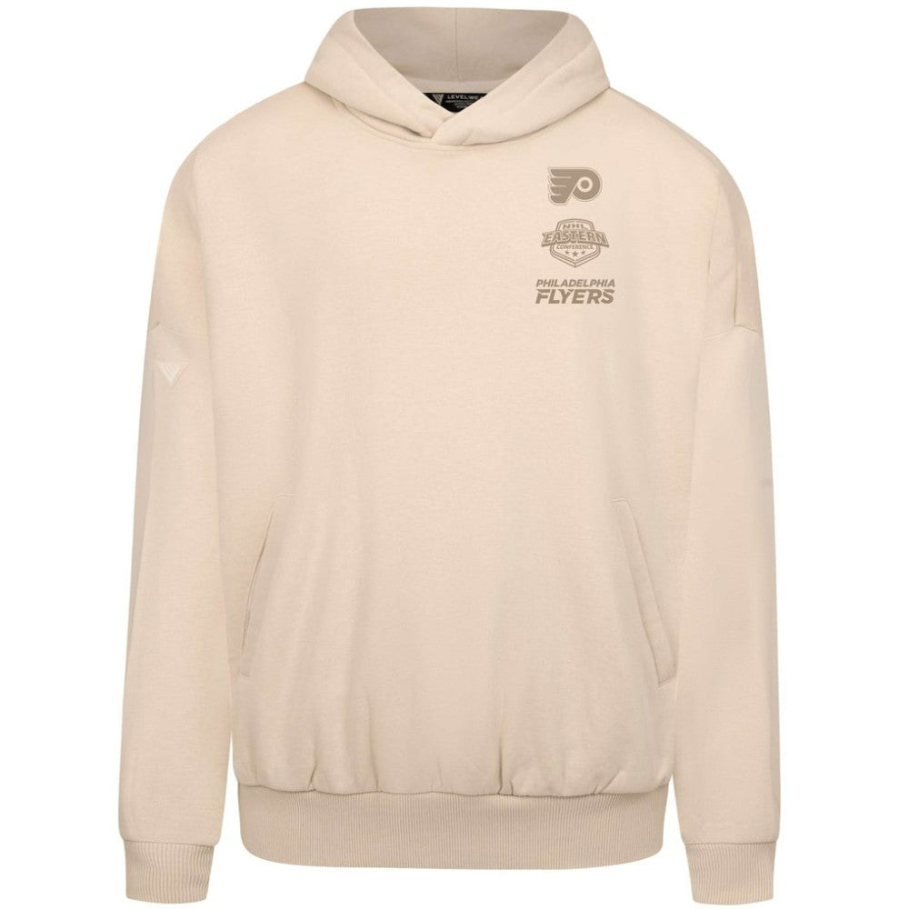 NHL Cream Philadelphia Flyers Levelwear Contact Stamp Pullover Hoodie