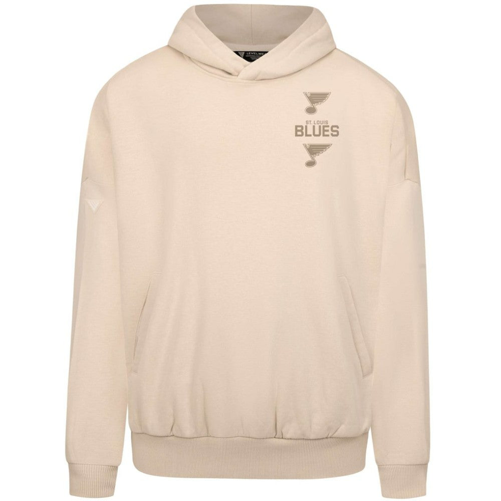 NHL Cream St. Louis Blues Levelwear Contact Stamp Pullover Hoodie