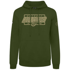 NHL Olive Detroit Red Wings Levelwear Podium Pullover Hoodie