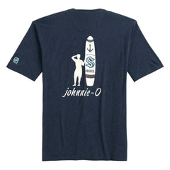 NHL Navy Seattle Kraken johnnie-O Heathered Spencer T-Shirt