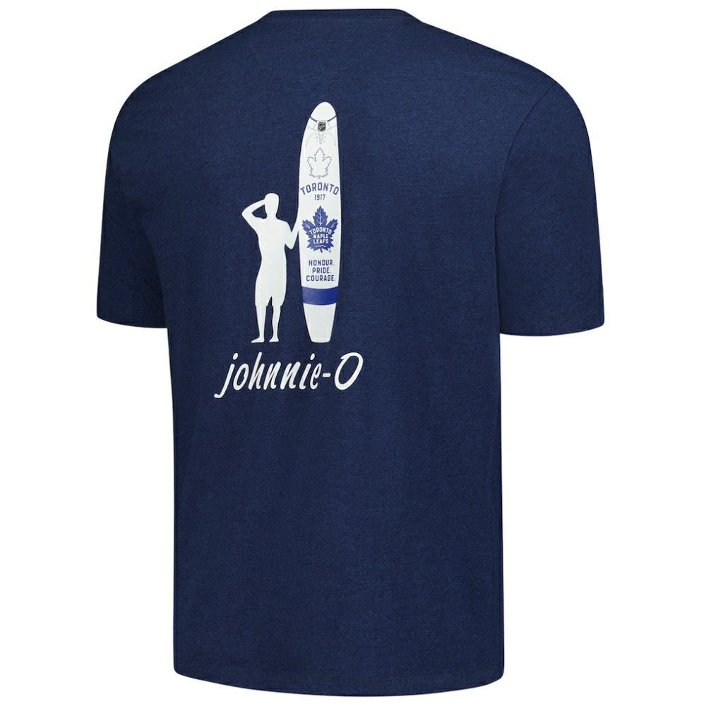 NHL Navy Toronto Maple Leafs johnnie-O Heathered Spencer T-Shirt