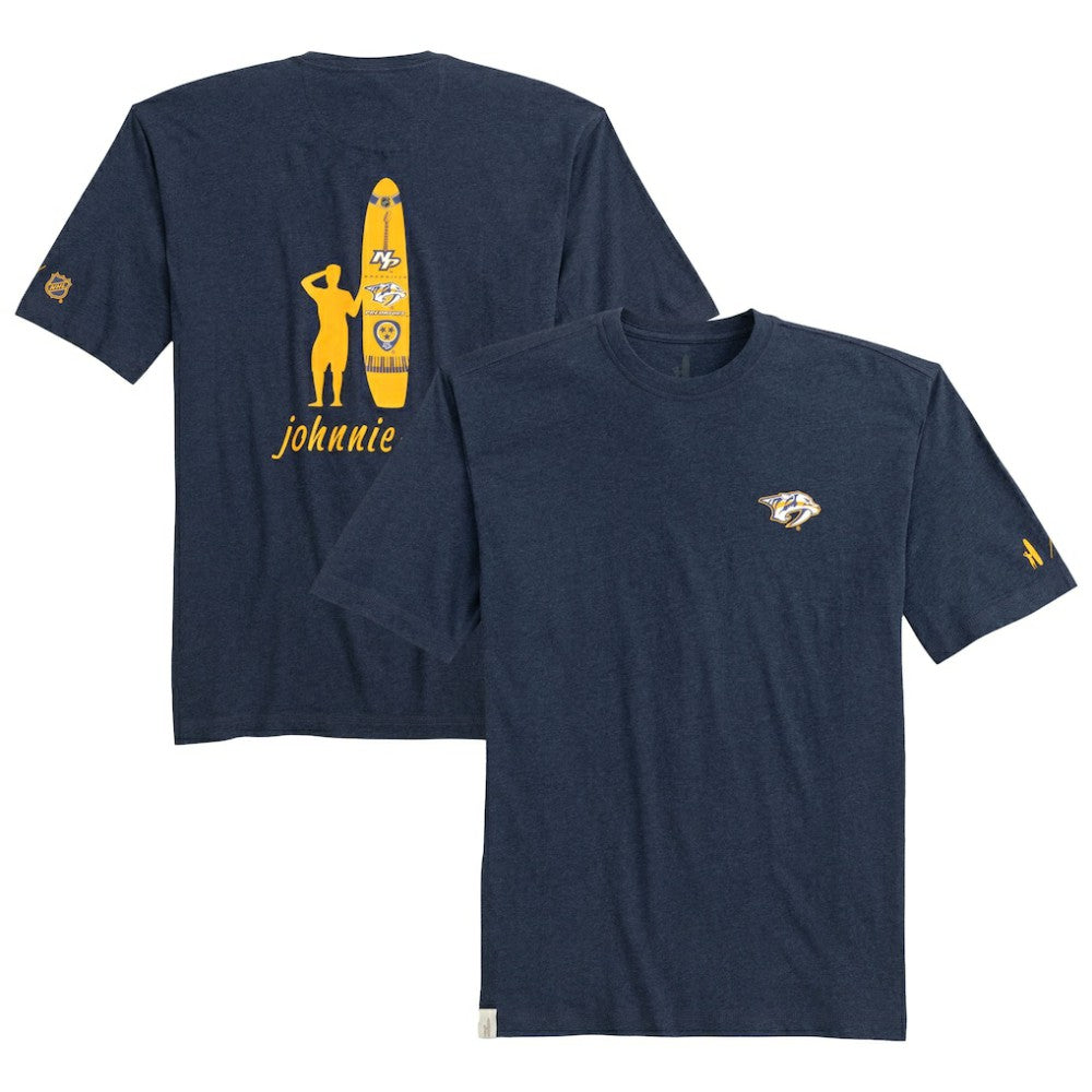 NHL Navy Nashville Predators johnnie-O Heathered Spencer T-Shirt
