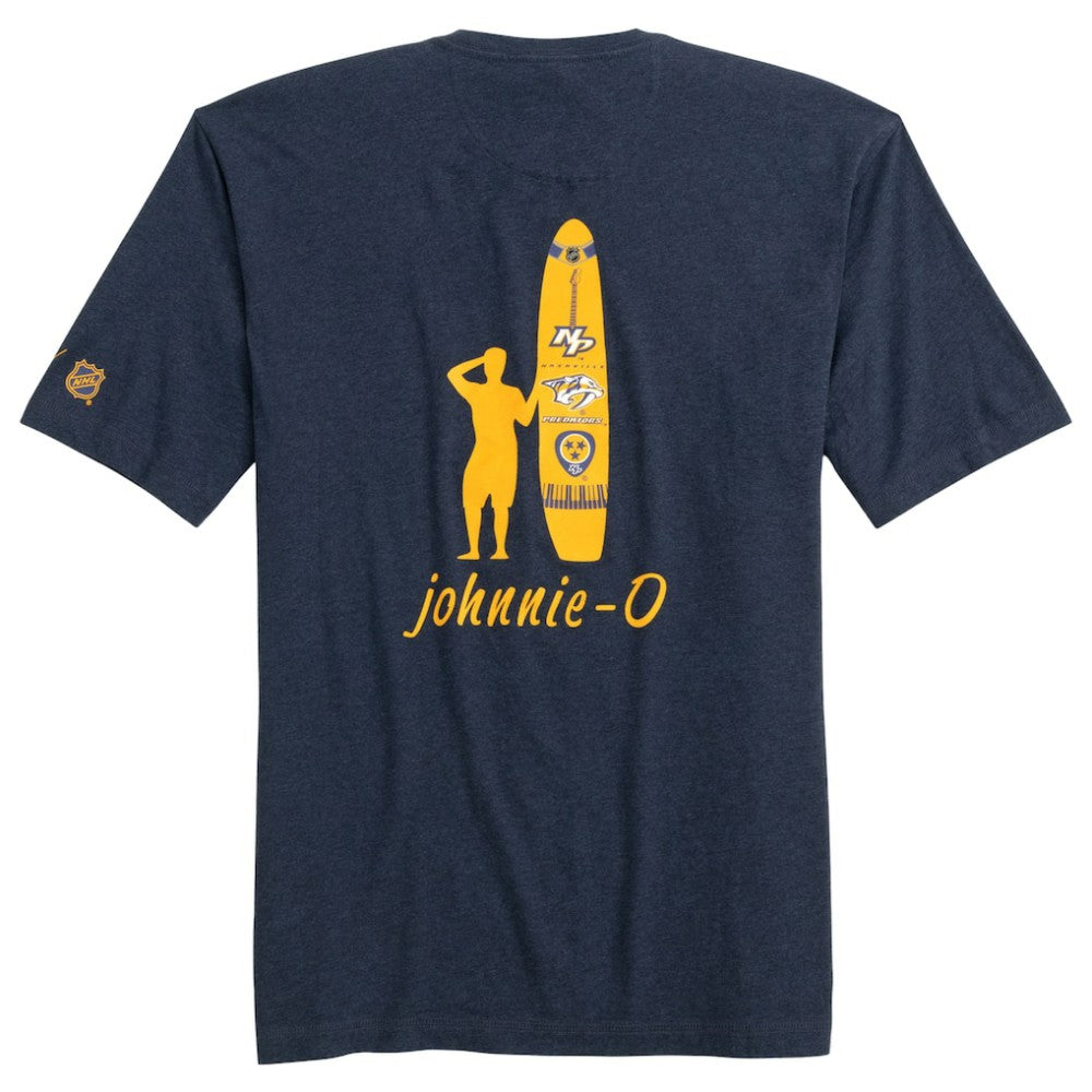 NHL Navy Nashville Predators johnnie-O Heathered Spencer T-Shirt
