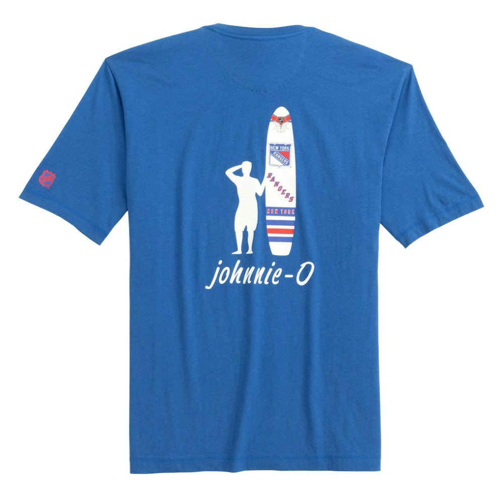 NHL Blue New York Rangers johnnie-O Heathered Spencer T-Shirt