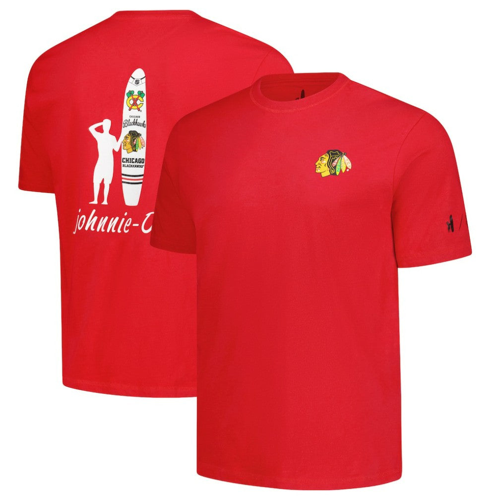NHL Red Chicago Blackhawks johnnie-O Heathered Spencer T-Shirt