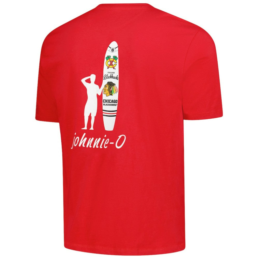 NHL Red Chicago Blackhawks johnnie-O Heathered Spencer T-Shirt