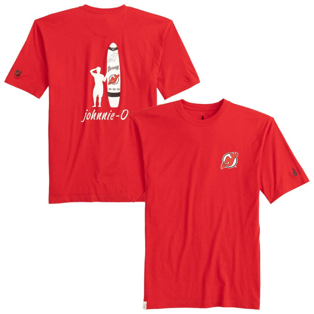 NHL Red New Jersey Devils johnnie-O Heathered Spencer T-Shirt