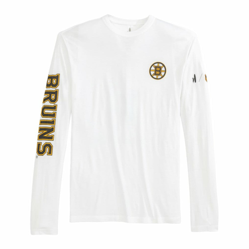 NHL White Boston Bruins johnnie-O Adam Long Sleeve T-Shirt
