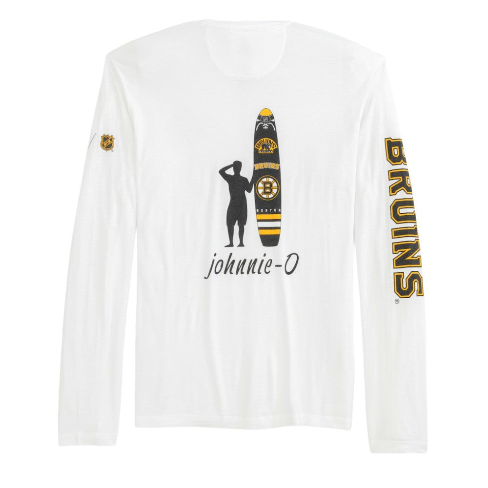NHL White Boston Bruins johnnie-O Adam Long Sleeve T-Shirt