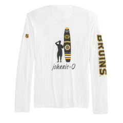 NHL White Boston Bruins johnnie-O Adam Long Sleeve T-Shirt