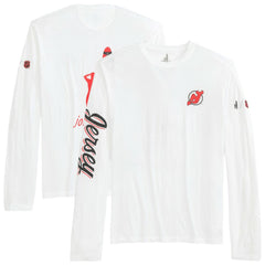 NHL White New Jersey Devils johnnie-O Adam Long Sleeve T-Shirt