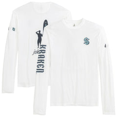 NHL White Seattle Kraken johnnie-O Adam Long Sleeve T-Shirt