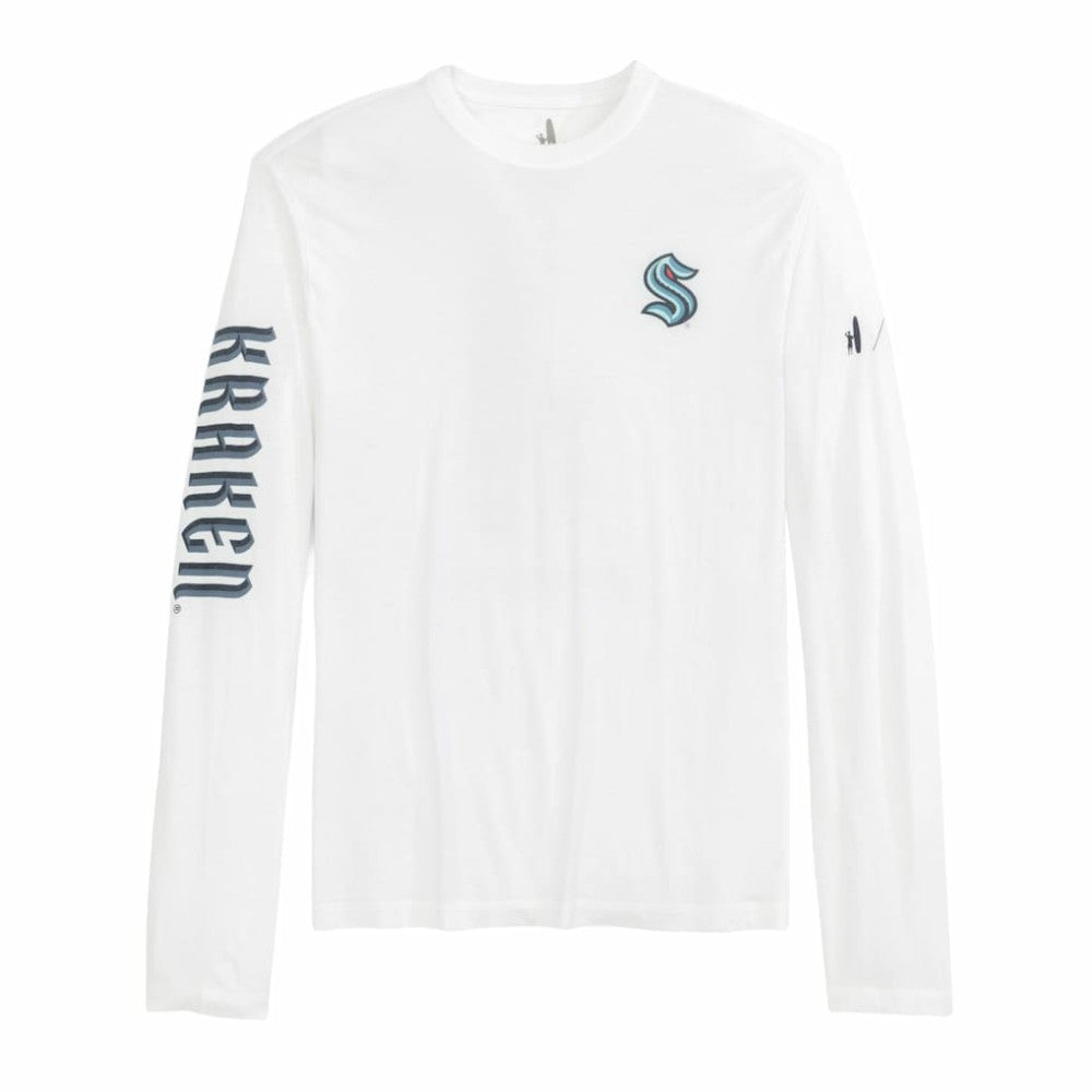 NHL White Seattle Kraken johnnie-O Adam Long Sleeve T-Shirt