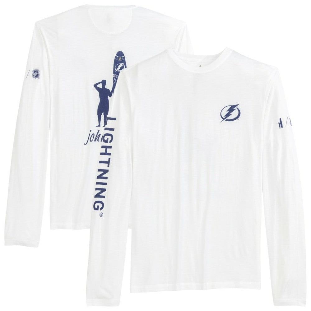 NHL White Tampa Bay Lightning johnnie-O Adam Long Sleeve T-Shirt