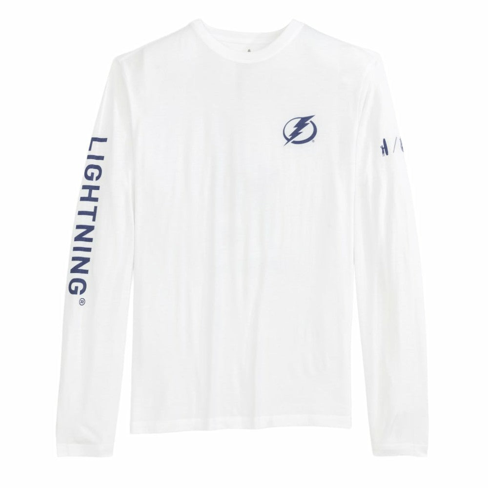 NHL White Tampa Bay Lightning johnnie-O Adam Long Sleeve T-Shirt