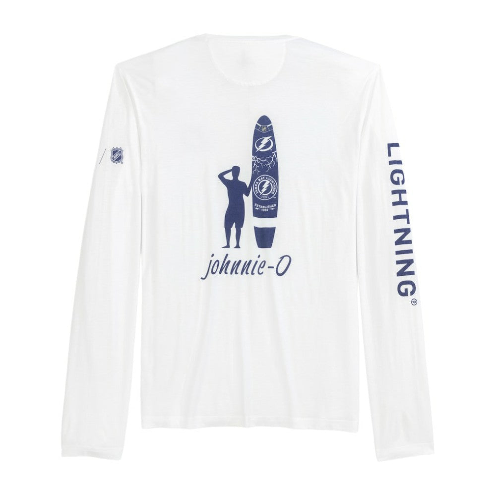 NHL White Tampa Bay Lightning johnnie-O Adam Long Sleeve T-Shirt