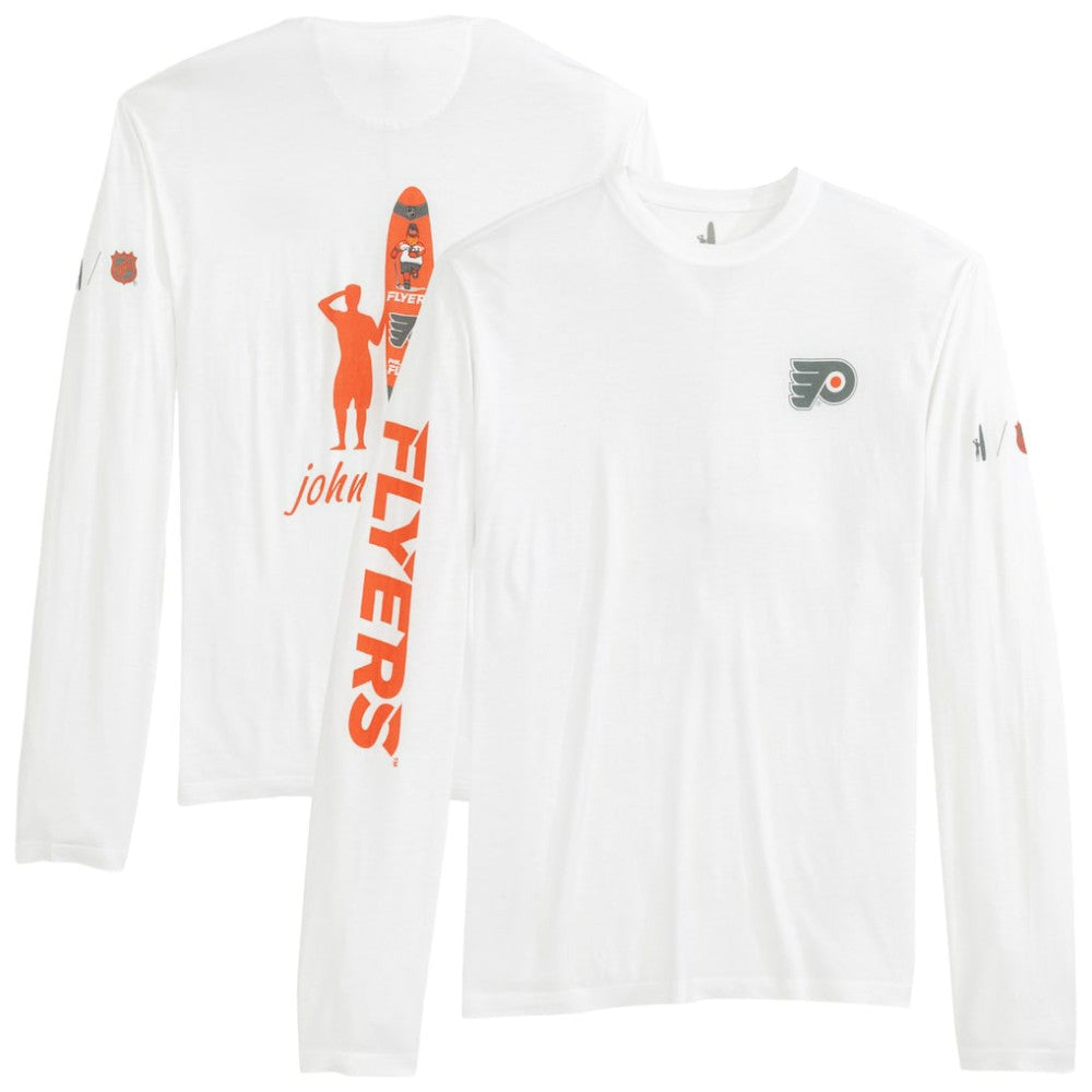 NHL White Philadelphia Flyers johnnie-O Adam Long Sleeve T-Shirt