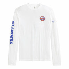 NHL White New York Islanders johnnie-O Adam Long Sleeve T-Shirt