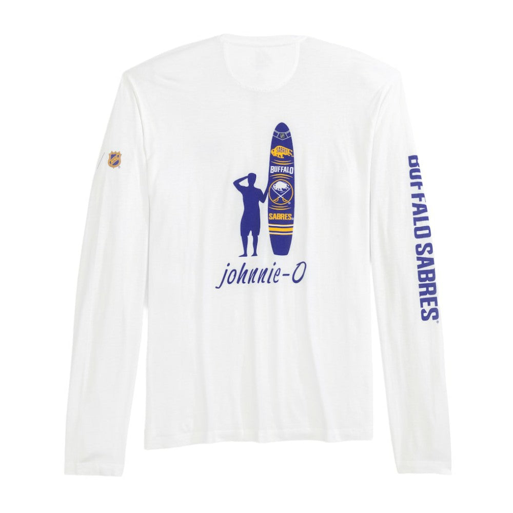 NHL White Buffalo Sabres johnnie-O Adam Long Sleeve T-Shirt