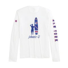 NHL White New York Rangers johnnie-O Adam Long Sleeve T-Shirt