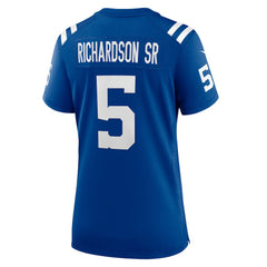 Anthony Richardson Sr.  Women's Team Game Jersey - Indianapolis Colts