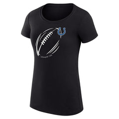 G-III 4Her by Carl Banks Women's Super-Slim Fit Lightweight Subtle Football T-Shirt - Indianapolis Colts