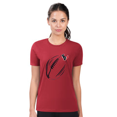 G-III 4Her by Carl Banks Women's Super-Slim Fit Lightweight Subtle Football T-Shirt - Houston Texans