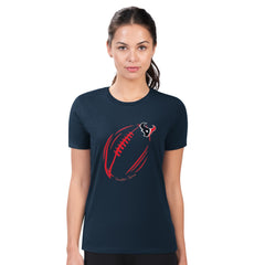 G-III 4Her by Carl Banks Women's Super-Slim Fit Lightweight Subtle Football T-Shirt - Houston Texans