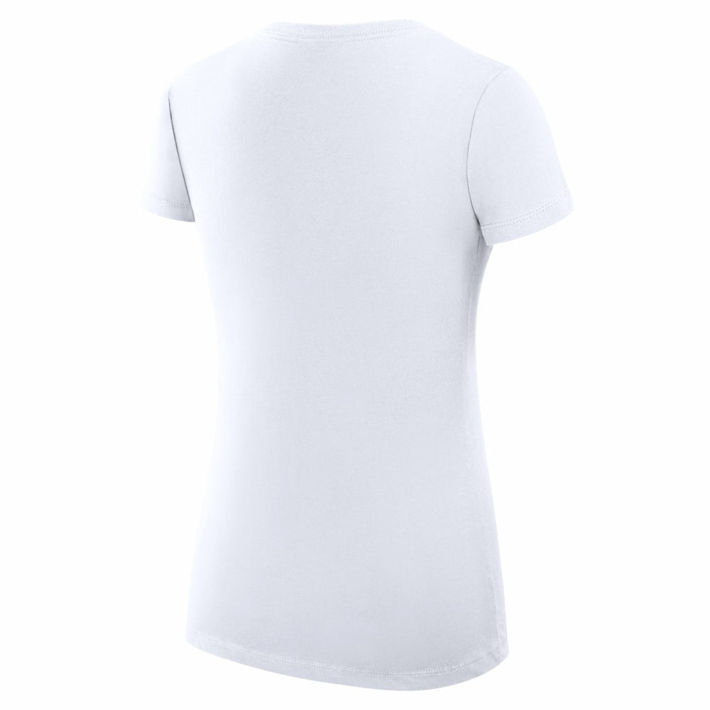 G-III 4Her by Carl Banks Women's Super-Slim Fit Lightweight Subtle Football V-Neck T-Shirt - Detroit Lions