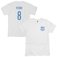 Pedri Barcelona 1863FC Player T-Shirt -  White