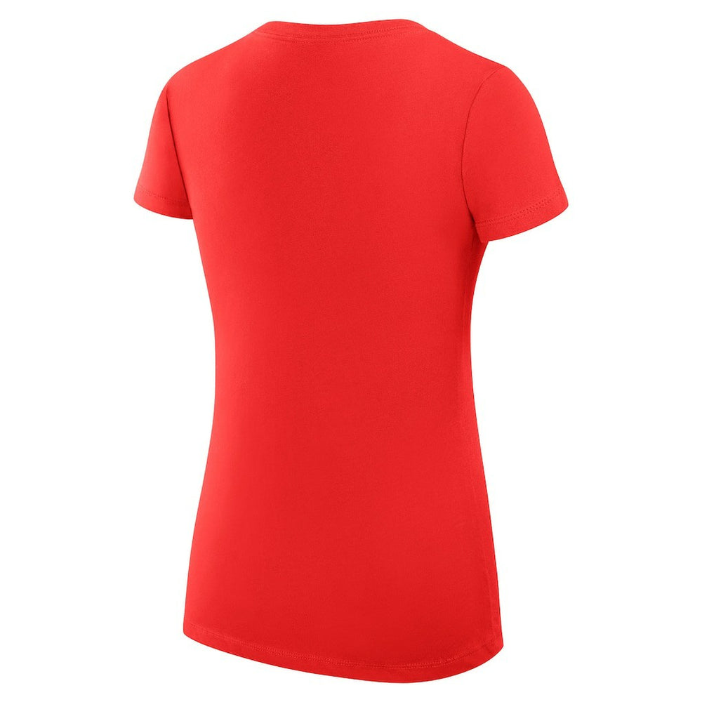 G-III 4Her by Carl Banks Women's Super-Slim Fit Lightweight Collage Team V-Neck T-Shirt - Kansas City Chiefs