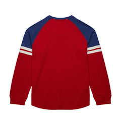 NHL Red New York Rangers Mitchell & Ness Thermal Henley Long Sleeve T-Shirt