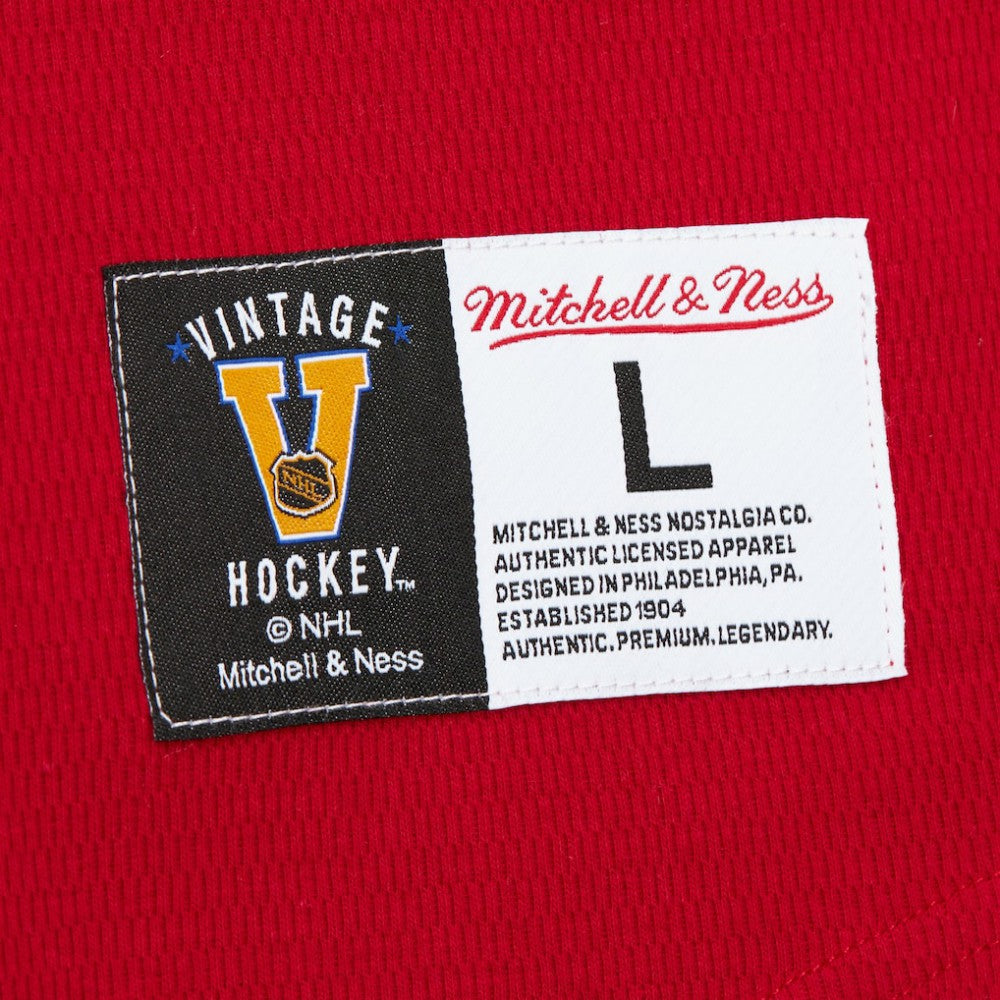 NHL Red New York Rangers Mitchell & Ness Thermal Henley Long Sleeve T-Shirt