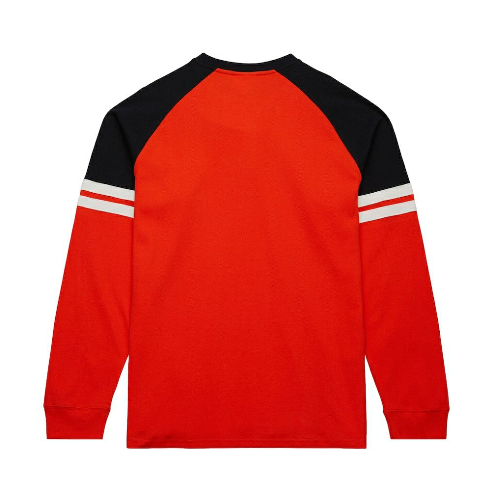 NHL Orange Philadelphia Flyers Mitchell & Ness Thermal Henley Long Sleeve T-Shirt