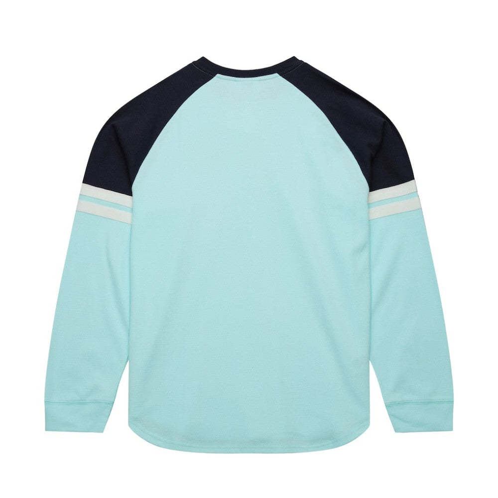 NHL Light Blue Seattle Kraken Mitchell & Ness Thermal Henley Long Sleeve T-Shirt