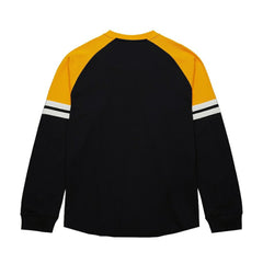 NHL Black Boston Bruins Mitchell & Ness Thermal Henley Long Sleeve T-Shirt