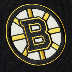 NHL Black Boston Bruins Mitchell & Ness Thermal Henley Long Sleeve T-Shirt