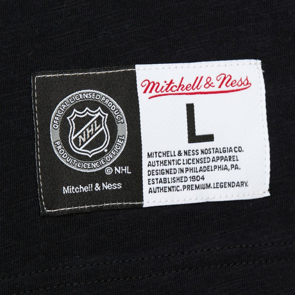 NHL Black/Red New Jersey Devils Mitchell & Ness Legendary Slub Raglan Long Sleeve T-Shirt