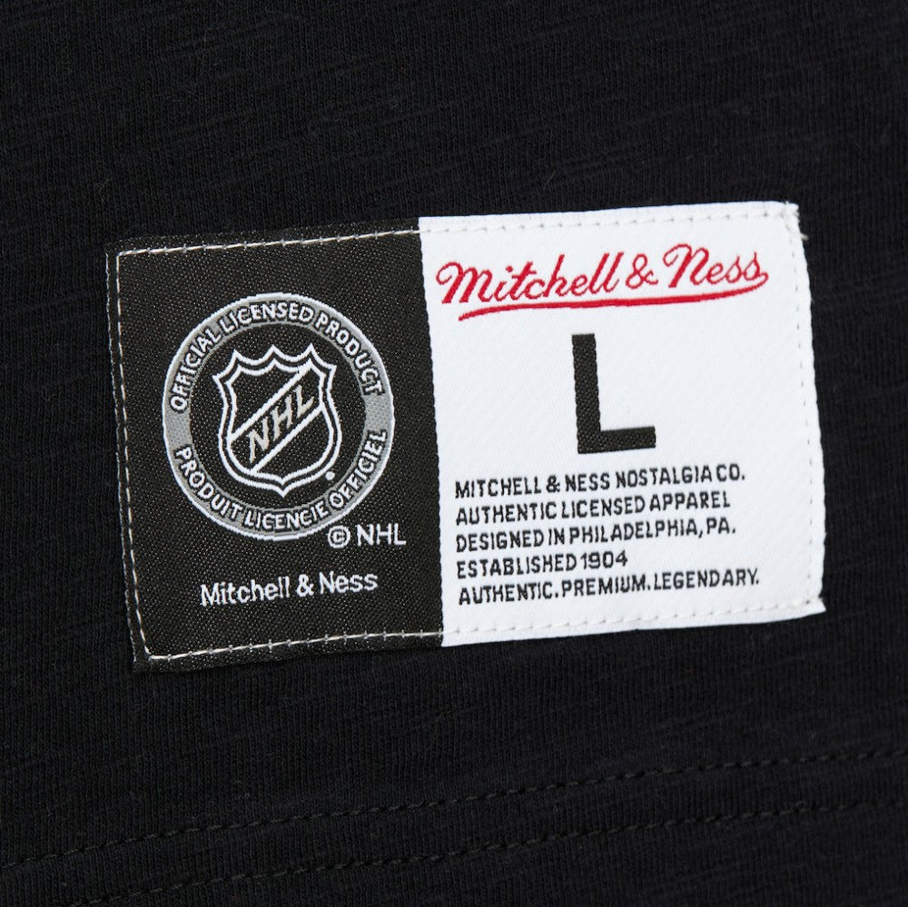 NHL Black/Teal San Jose Sharks Mitchell & Ness Legendary Slub Raglan Long Sleeve T-Shirt
